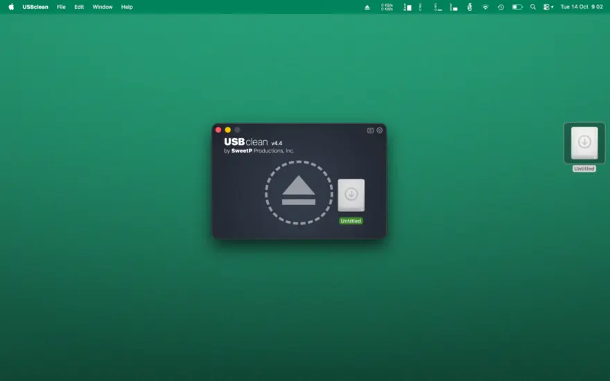لقطة شاشة لتطبيق USBclean 4.5.2 – Keep your thumb drives free from annoying junk files
