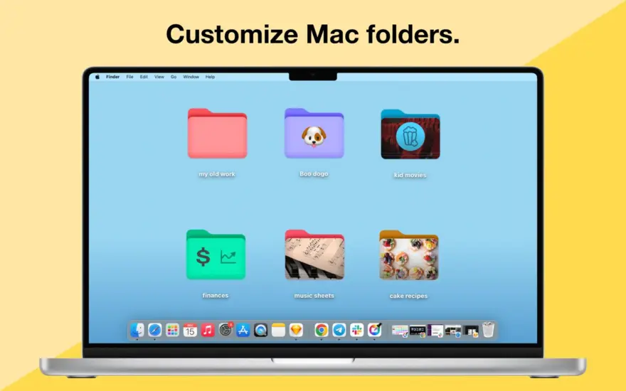 لقطة شاشة لتطبيق Folder Colorizer 4.11.8 – Change Folder Color on macOS