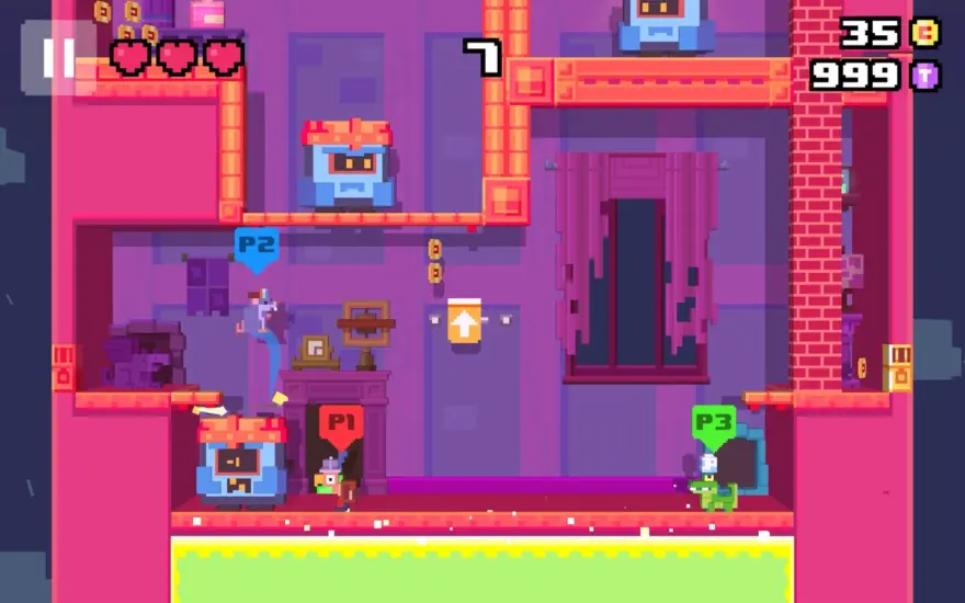 لقطة شاشة لتطبيق Crossy Road Castle 11.8 – Keep climbing as high as you can. Every run is different.
