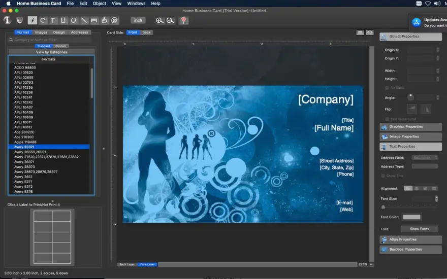 لقطة شاشة لتطبيق Home Business Card 1.7.3 – Business card designer