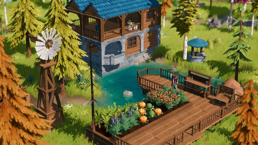 لقطة شاشة لتطبيق Len’s Island 1.1.45 – بناء، قتال، مزرعة واستكشاف
