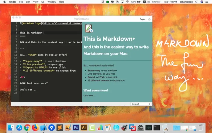 لقطة شاشة لتطبيق Markdown+ 4.3.2 – Advanced Markdown editor