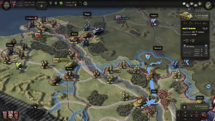 لقطة شاشة لتطبيق Unity of Command II 2025.12.11 – World War II Strategy & Simulation Game