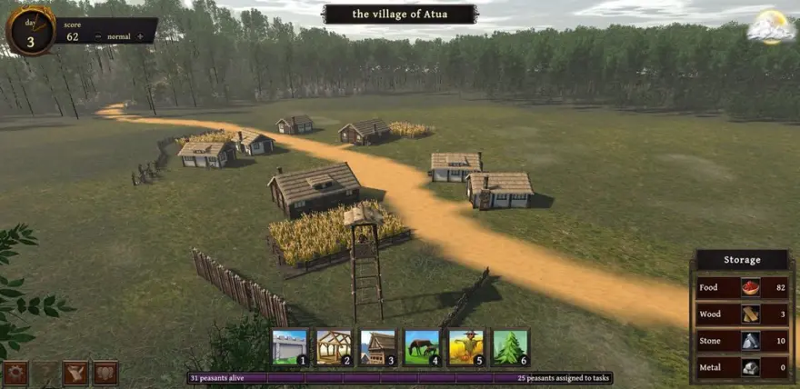 لقطة شاشة لتطبيق Black Forest 2.5 – Survival Strategy & Building Game