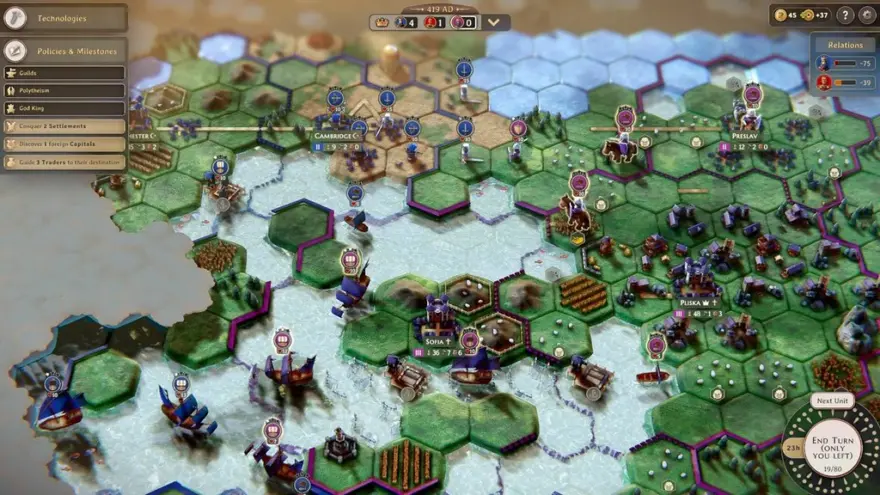 لقطة شاشة لتطبيق Yield! Fall of Rome 1.1.0.3 – Turn-based 4X strategy game