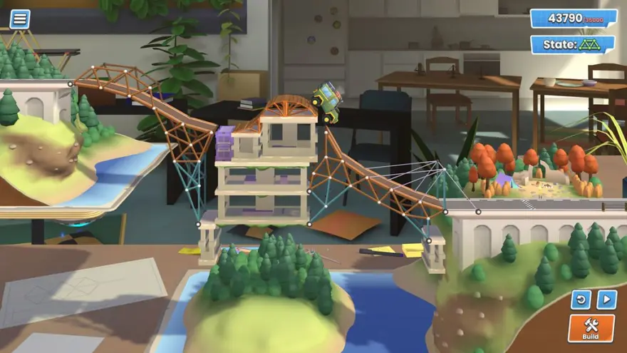 لقطة شاشة لتطبيق Bridge Constructor Studio 1.0r12 – Physics-based puzzle game