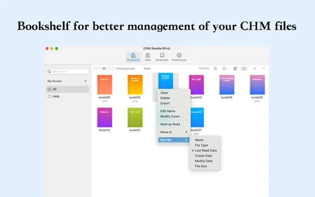 لقطة شاشة لتطبيق CHM Reader 3.0.3 – Support CHM to PDF