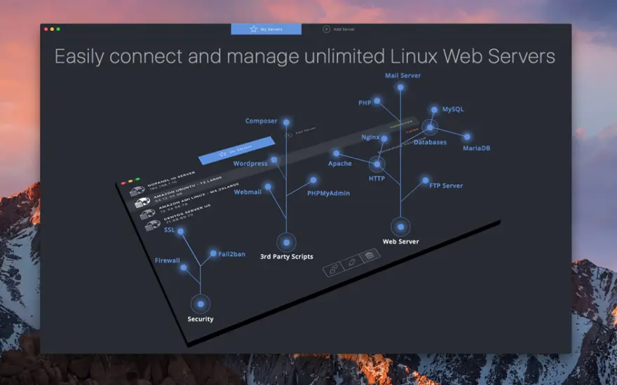 لقطة شاشة لتطبيق goPanel 2.9.8 – Manage Web servers